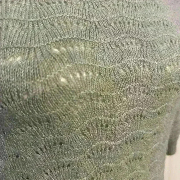 Joie Knit Sage Green Sweater 3/4 Sleeve Size Medium - Picture 2 of 6